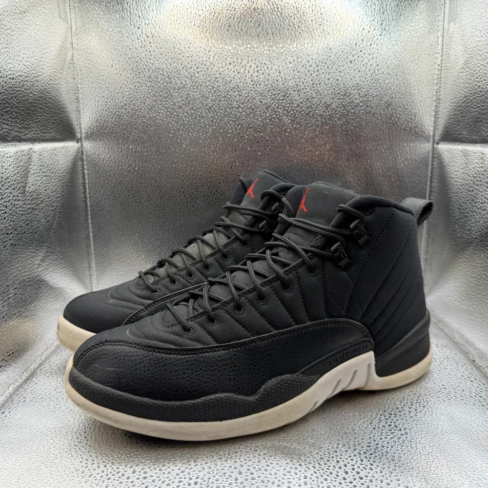 Size 10 Air Jordan 12 Retro Winter Winterized Black Mens Sneakers 130690-004‎